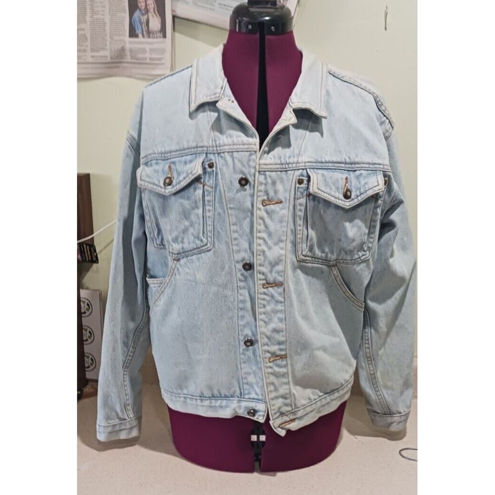 Vintage 80's UnionBay light wash denim jacket Retro Large?